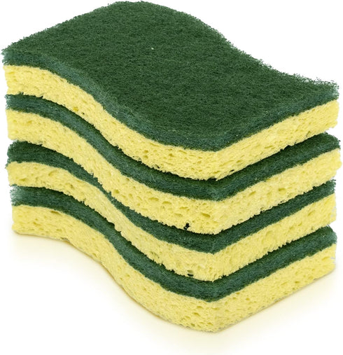 Pine-Sol Heavy Duty Scrub Sponges, Double Sided Dish Scrubber, 28 Pack Kitchen Essentials for Cleaning
