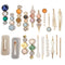 Mehayi 20 PCS Macaron Pearls Hair Clips, Handmade Cute Hair Barrettes, Elegant Gold Hair Accessories for Women Girls