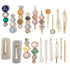 Mehayi 20 PCS Macaron Pearls Hair Clips, Handmade Cute Hair Barrettes, Elegant Gold Hair Accessories for Women Girls