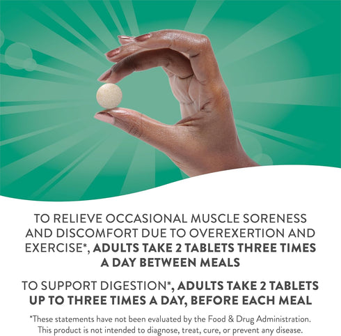 Nature's Way Mega-Zyme, 200 Tablets - Pancreatic & Systemic Enzymes for Digestive Support and Muscle Soreness Relief