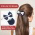 kilofly 4pc Women's Two-Way Snood Net Bow Barrette Hair Clip Bun Cover Set