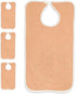 Nobles Health Care Products Pack 6 of Terry Adult Bib with hook and loop Closure (Peach)