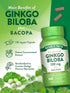 Ginkgo Biloba 120mg Plus Bacopa - 100 Quick Release Capsules, Standardized Extract, Non-GMO & Gluten Free Supplement