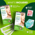 Nad's Facial Wax Strips, Fragrance Free, 48 Count (Pack of 2)