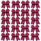 Hipcheer 20pcs Large Maroon Cheer Bows for Girls, Hand-made Grosgrain Ribbon Hair Accessories for Teen Sports