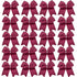 Hipcheer 20pcs Large Maroon Cheer Bows for Girls, Hand-made Grosgrain Ribbon Hair Accessories for Teen Sports