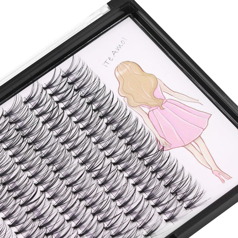 8-22mm to Choose 20D/40D/60D/80D/100D Individual False Eyelashes, Makeup Cluster Eyelashes Thickness 0.07mm D Curl