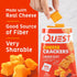Quest Nutrition Cheese Crackers, Cheddar Blast, 10g Protein, 12 Packs (1.06 oz bags)