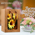 Yexiya 15 Pcs Kraft Paper Gift Bags with Clear Window, 7 x 5 x 10 Inch Transparent Flower Bouquet Bags for Festivals