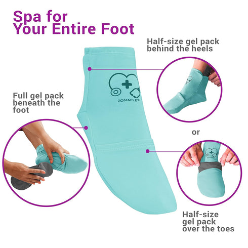 Cold Therapy Socks for Women and Men - Ice Pack Cooling Socks for Plantar Fasciitis, Neuropathy, Arthritis Relief