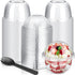 Jingmore 150 Pack 8.45 oz Fruit Cups with Lid Clear Plastic Cups with Dome Lids and Spoons Business Clear Dessert Mini
