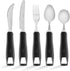 Special Supplies 5-Piece Adaptive Utensils Set - Non-Weighted, Non-Slip Handles for Hand Tremors, Arthritis,
