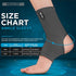 WYOX Ankle Brace Compression Sleeve for Men and Women Breathable Neoprene Lightweight Ankle Wrap for Sprain, Injury