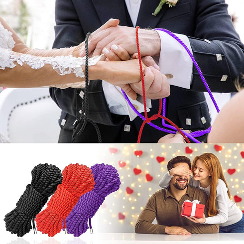 Set 32 8MM (3 BDSM Shibari Bondage Sex Rope - BDSM Kit Adult Bondage Restraints Sex Toys for Women & Couples, Feet