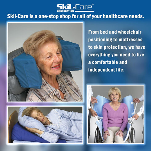 303311 Skil-Care Pelvic Holder, Poly Weave, Small/Medium, Anti-Slip Wheelchair Positioning Belt for Secure Sitting
