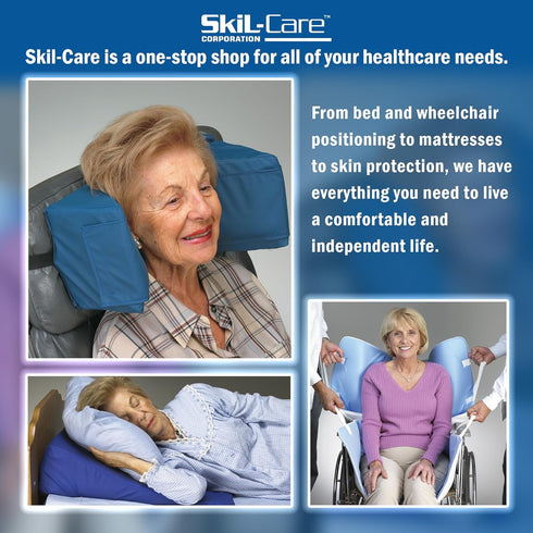 3.75-Inch 703116 Skil-Care Optional Headrest, Depth, Foam Cushion with Removable Polyester Cover, Fits High-Back