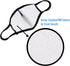 WITHMOONS Washable Reusable Cloth Face Mask, 3-Ply Mouth Shield with Nose Wire, 6PACK EU0304