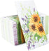 YOCHANDA 100 Pack Spring Sunflower Floral Guest Hand Towels Disposable for Bathroom, Sunflower