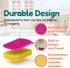 KOOKJEmart 3-in-1 Silicone Scrubber Sponge with Squeegee Non-Scratch Kitchen Sponge for Dishes, Sink & Bathroom