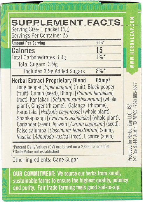Herbal ZAP Ayurveda Digestive & Immune Support | 25 Count Box, 3.53 Ounce | Balance Vata Kapha Doshas