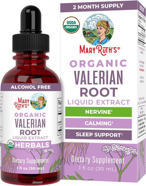 MaryRuth Organics Valerian Root Liquid Drops - 2 Month Supply, Sugar Free, Vegan