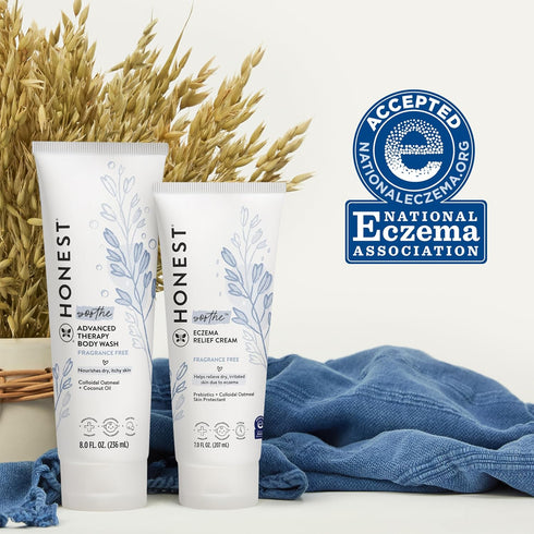 The Honest Company Eczema Soothing Therapy Cream, Gentle for Baby, 7 oz