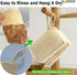 Natural Loofah Kitchen Sponge, 6 Pcs, 100% Plant Fibers Vegetable Scrubber, Eco Friendly