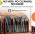 Disposable Silver Plastic Forks, 100 Pcs Heavy Duty Silver Plastic Cutlery, Exquisite Disposable Flatware