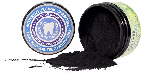 Sparkling White Smiles Activated Charcoal Powder for Natural Teeth Whitening, Cleaning and Detoxifying - Coconut