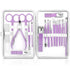 Professional Manicure Set, Travel Nail Care Kit with Finger Toe Nail Clippers, Glass Nail File, Women Gift