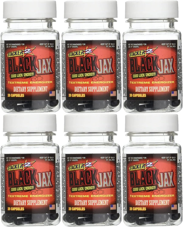 Black Jax Good Luck Energy Extreme Energizer Dietary Supplement, 20ct Capsules/Bottle