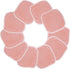 Polyte Hypoallergenic Microfiber Fleece Makeup Remover Cloth, 5 x 5 in, 10 Pack, Light Coral