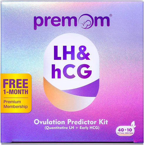 Premom Quantitative Ovulation Predictor Kit40 Ovulation Tests + 10 Pregnancy Tests -