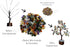 Multi Gemstone Chakra Decor Crystal Tree DIY Kits for Adults Kids, Makes a Perfect Office Table Feng Shui Tree Holistic