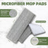 ZJSYJJ 6pcs Set Set 15.7" 4.5" Flat Mop Pads for Mop and Bucket with Wringer Replacement Microfiber Cloths Compatible