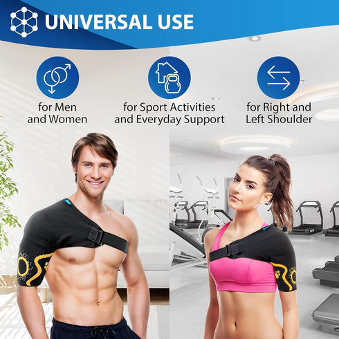 ORTONYX Shoulder Stability Brace Compression Sleeve for Rotator Cuff Support