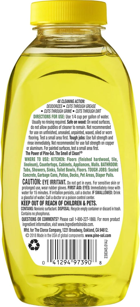 Pine-Sol 6 Pack, 5 10.75 oz. Multi Surface Cleaner, Concentrated Multi Purpose Cleaner and Degreaser for Kitchen
