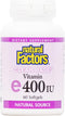 Natural Factors Clear Base Vitamin E, 400 IU, 60 Softgels - Antioxidant Support for Health