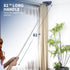 BOOMJOY Wall Cleaner Mop with 82” Long Handle, Baseboard Duster with Squeegee, 6 Replacement Pads for Walls, Windows,