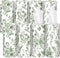 Zonon 8 Pcs Car Tissues Holder Sage Green Floral Round Box with Facial