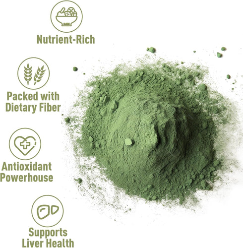 UNLEASH'D ORGANIC 16 oz 100% Unleashd Organic Broccoli Powder Pure Organic Superfood, Raw, Vegan, Non-GMO, Fiber