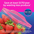 Ziploc Quart Food Storage Bags, 100 Count, Stay Open Design with Stand-Up Bottom