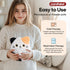 Pack Cat Microwave Heating Pad for Period Cramps, Moist Heat for Menstrual, Muscle Pain Relief Stuffed Animal Heating