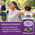 Sambucus Elderberry Immune Gummies, Daily Immune Support for Kids and Adults*, with Zinc, Vitamin C, D3, B6, B12, Plus - Dietary Supplement - 140 Count