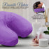 LONDON LINENS Pack of 4 - Premium Extra Thick 100% Cotton Flannel Massage Tables Face Cradle Covers, Lilac