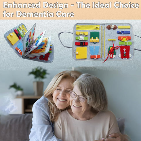 Lintriguingly Fidget Blanket for Adults with Dementia, Dementia Activities for Seniors & Alzheimers Patients, Sensory