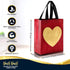 Nush Nush Red Gift Bags with Handles, 12 Pack Medium Reusable Goodie Bags for Party Favors, Birthday, Christmas, and