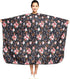 Professional Hair Stylist Color Cape - Shampoo & Cutting Hairdressing Capes with Snap Closure, Rose
