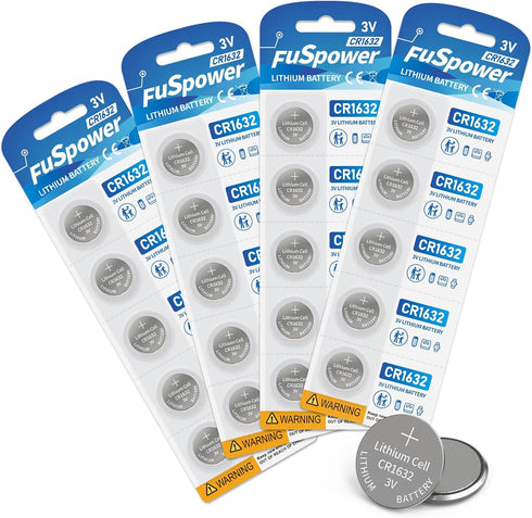 CR 1632 Batteries 20 Count (Pack of 1) 3V Lithium CR1632
