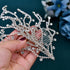 Wedding Headband Crystal Bridal Headpiece, Rhinestone Hair Accessories for Women Bride and Bridesmaids (562 Silver)